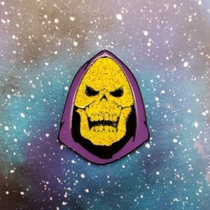 Skeletor Glitter Enamel Pin